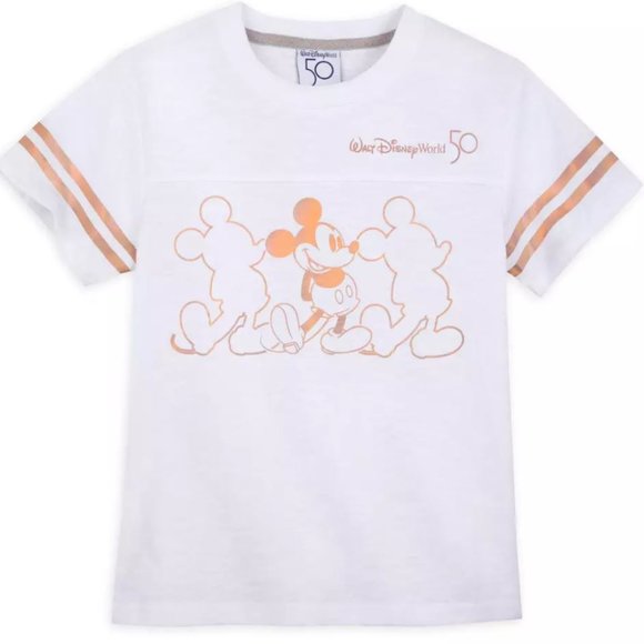 NWT Walt Disney World 50th Anniversary Football T-Shirt for Kids (Size M) - Picture 1 of 2